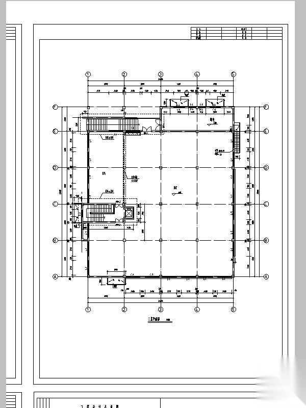 某大学综合食堂建筑设计施工图CAD