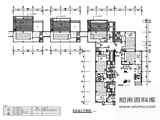 施工图上海时尚潮流现代电影城室内装修施工图含效果图