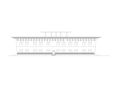 3层4415.5平米城市展览馆建筑方案图设计CAD