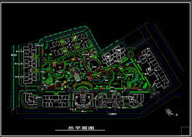 高层小区景观cad详图