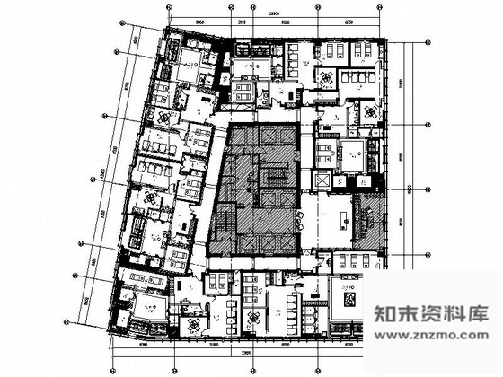 施工图广西超五星级酒店现代典雅风格SPA会所室内装修施工图