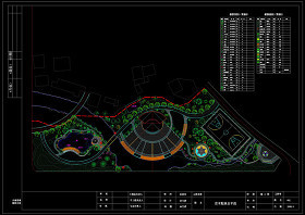舟山某公园cad图纸