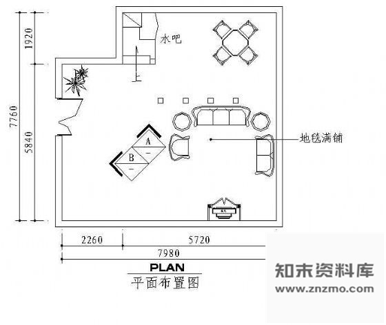 施工图ktv包房装饰装修图