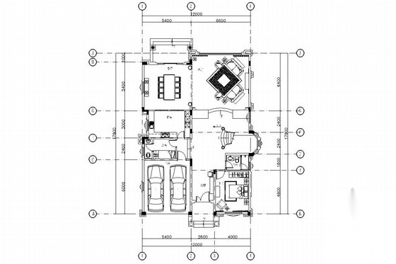 美式新古典别墅室内设计施工图（含实景照片）