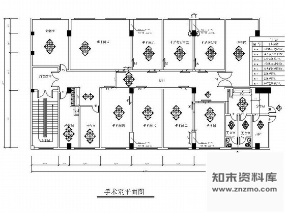 施工图某医院门诊外科手术室装修图