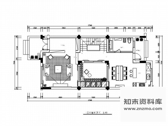 施工图浙江现代风格三层别墅样板房室内设计施工图含效果图