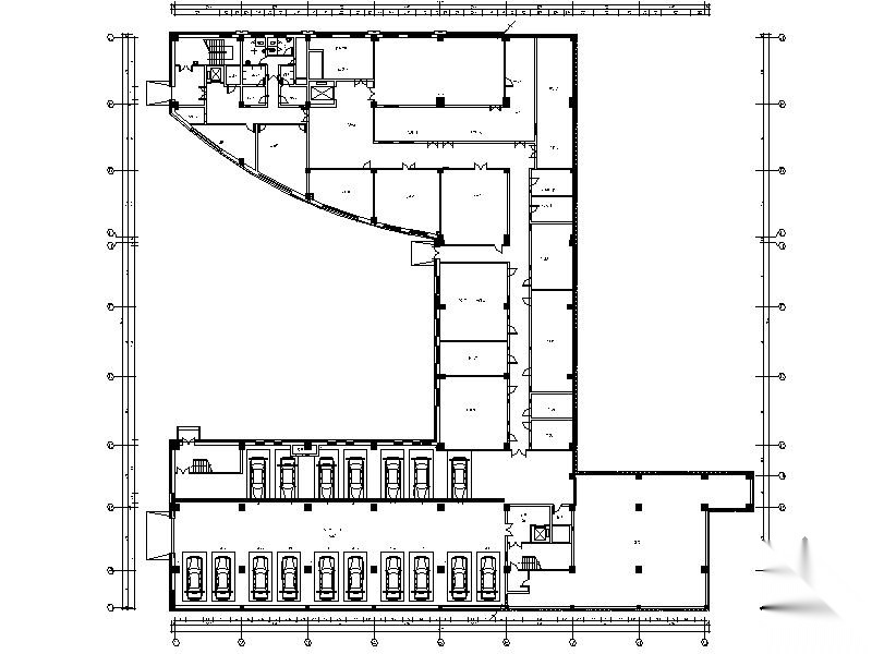 [吉林]某烟厂综合办公楼室内施工图（含效果）