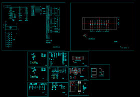 热水锅炉全套电气控制原理图CAD图纸