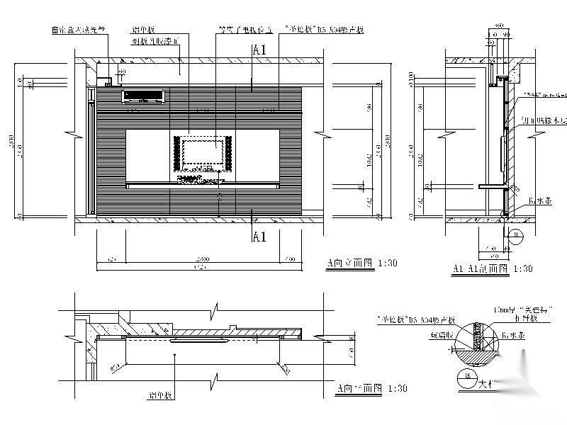 电视背景墙详图Ⅰ