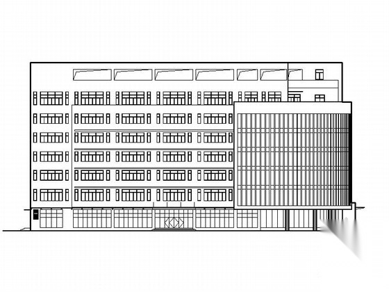 [宁远]某人民医院七层院综合楼建筑施工图