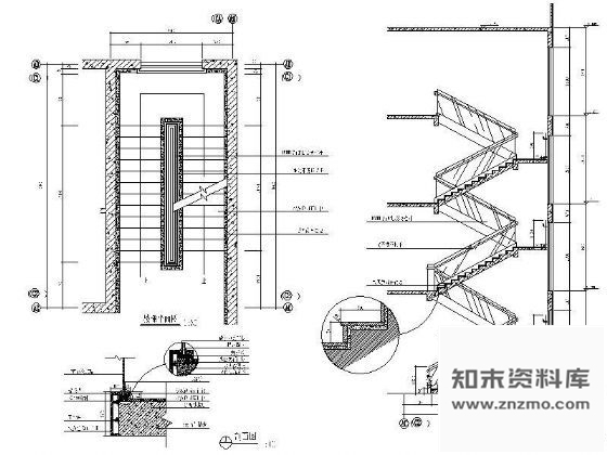 图块/节点办公楼楼梯详图