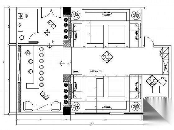 豪华夜总会包厢施工图