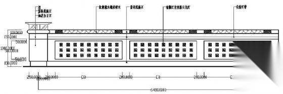 服务台立面图