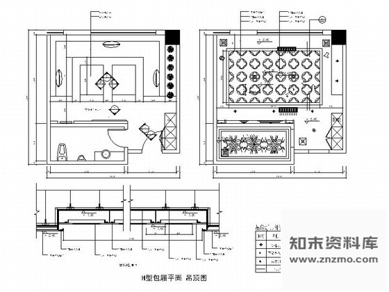 图块/节点夜总会包厢天花节点②