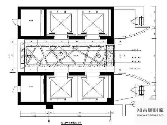 图块/节点宾馆电梯厅装饰详图