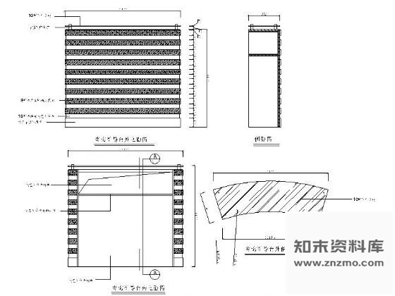 图块/节点移动咨询台详图 家具节点