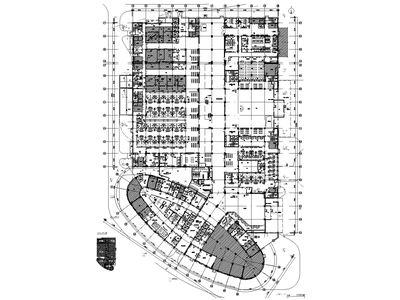 天津医院室内装修全套CAD施工图+机电