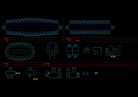 办公室会议室cad常用图库