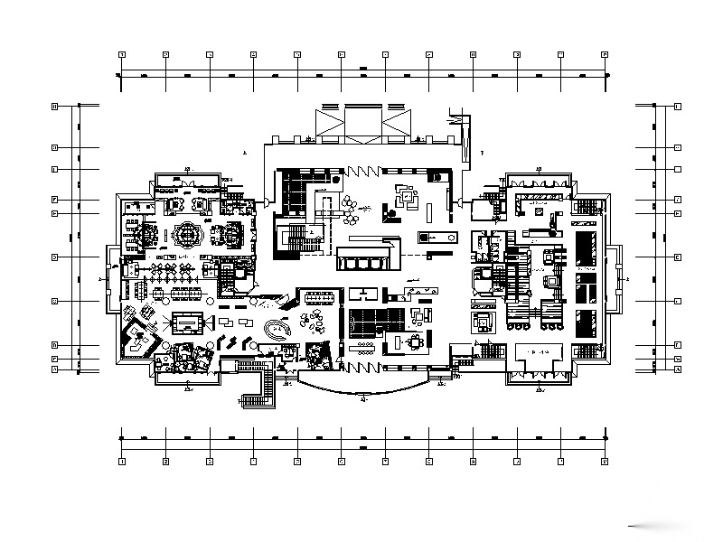 简约精典办公室设计CAD施工图（含效果图）