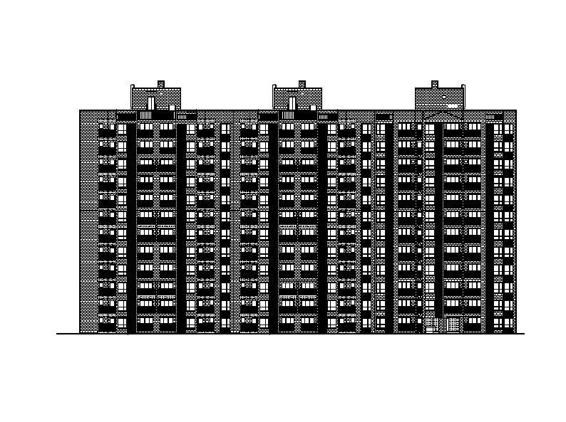 [成都]高层塔式剪力墙结构安置房建筑施工图