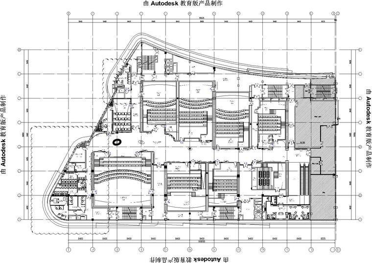 南昌BONA博纳国际影城南昌铜锣湾店室内设计方案+装修施工图+水暖电施工图