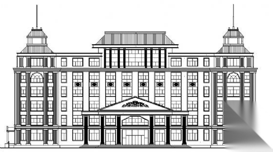 某六层欧式医疗办公楼建筑施工图