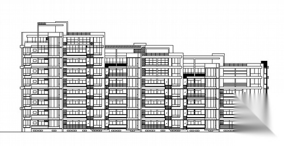 杭州清水湾某住宅1号楼建筑方案图