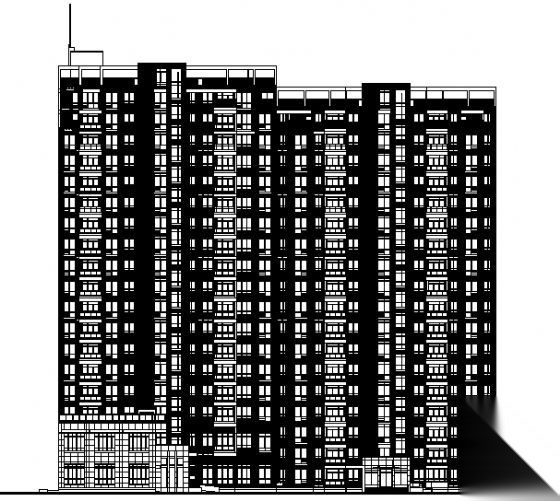 某十七层公寓住宅楼建筑施工图