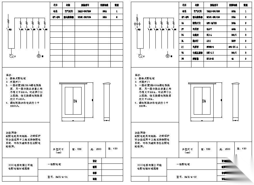 临时用电配电箱大样图汇总