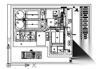 某污水厂总平面图纸