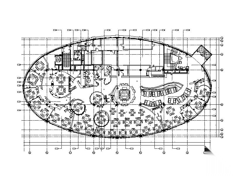 高级食府餐厅全套CAD施工图（含实景图）