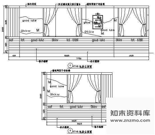 图块/节点KTV包房立面图5