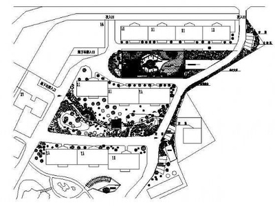 某住宅小区景观绿化施工图
