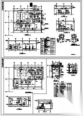 制冷机房、新风机房大样图