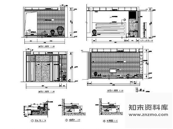 图块/节点现代客厅设计详图