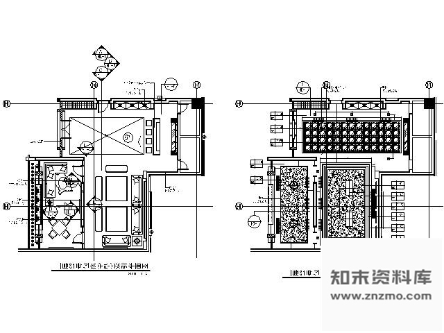 施工图125㎡豪华夜总会包房施工图