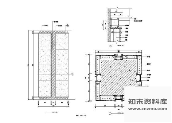 图块/节点宾馆大堂柱详图