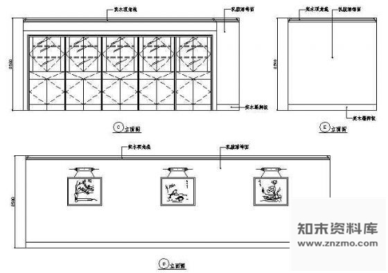 图块/节点棋牌室立面图