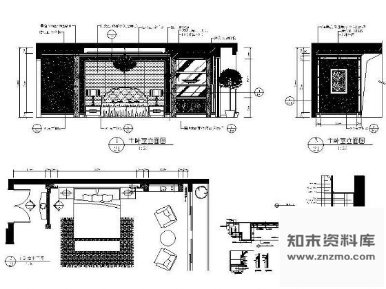 图块/节点豪华卧室主立面详图Ⅰ