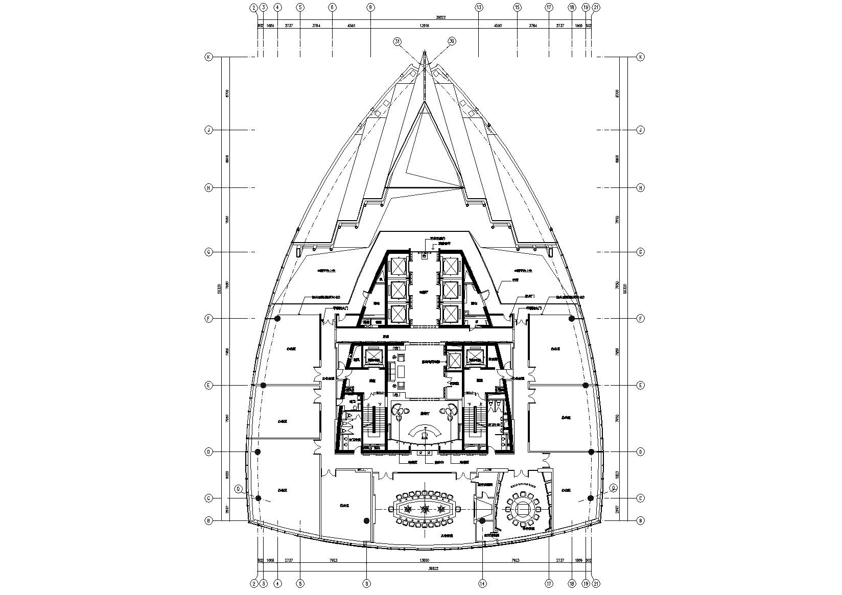 [上海]中融碧玉蓝天会所装饰工程施工图