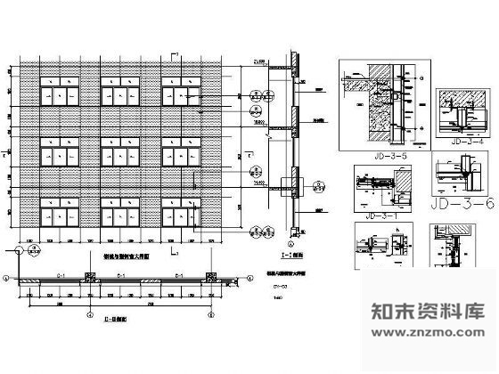 图块/节点铝板与塑钢窗详图