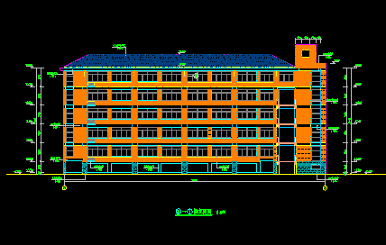 杭州余杭区某中学建筑施工图带总图