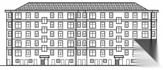 [湖北潜江市]某五层住宅楼建筑施工图