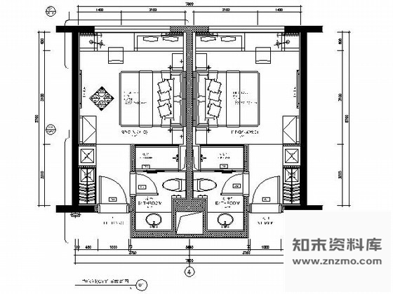 施工图深圳四星级旅游涉外酒店客房部施工图含实景