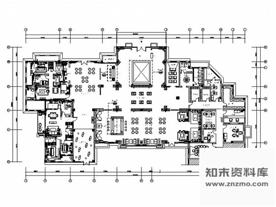 施工图上海豪华欧式风情售楼处室内装修施工图含高清效果图