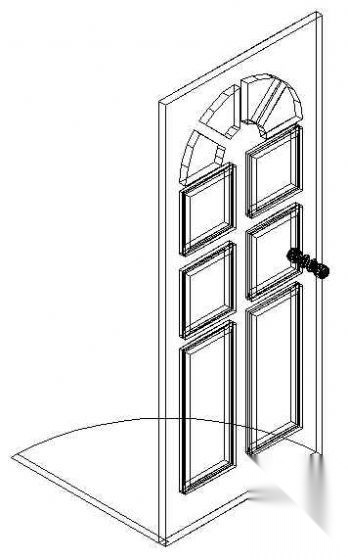 门CAD模型图块21
