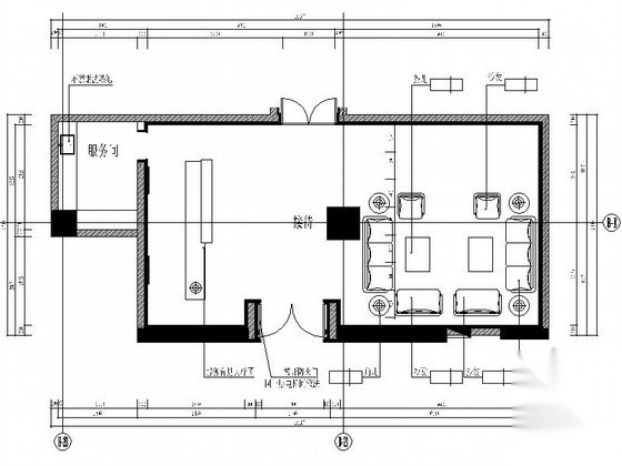 健身区接待室装饰装修图