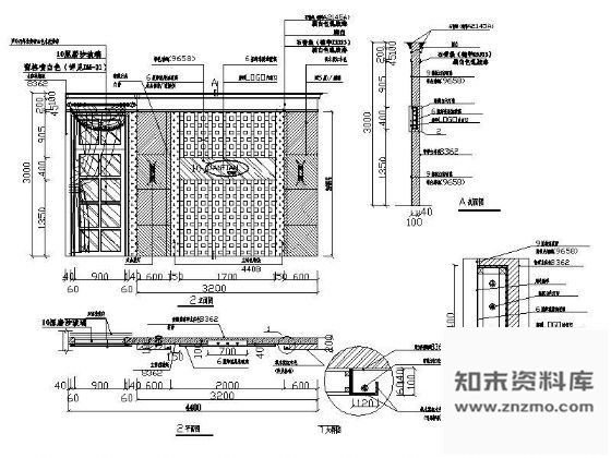 图块/节点家具专卖造型墙详图Ⅱ 家具节点