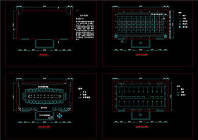 某钢厂办公楼会议室设计装修平面CAD图纸