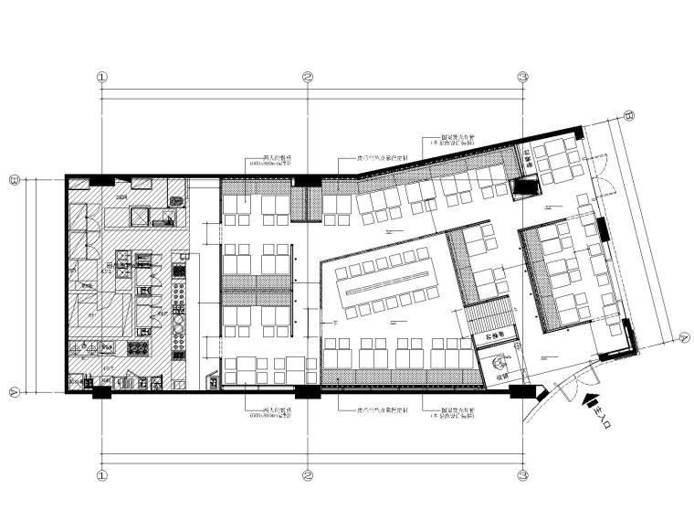 新中式餐饮空间装修施工图附效果图+概念方案